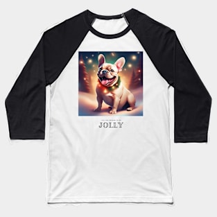 Holiday French Bulldog Baseball T-Shirt